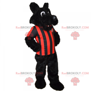 De mascotte van Yorkshire in voetbalkleding - Redbrokoly.com