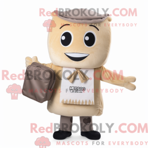Beige Miso Soup maskot...