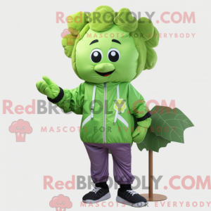 Grøn Grape maskot kostume...