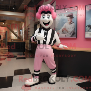 Rosa Mime-maskotdraktfigur...