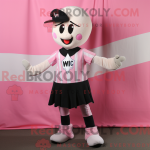 Rosa Mime-maskotdraktfigur...
