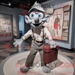 Gray Contortionist mascot...