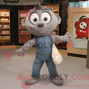 Gray Contortionist mascot...