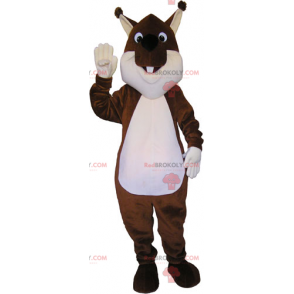 Mascote esquilo marrom - Redbrokoly.com