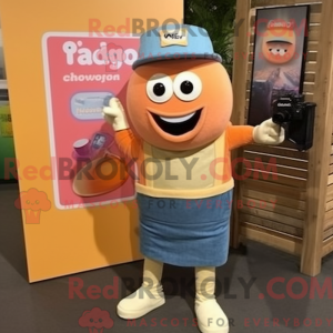 Peach Camera maskot kostume...