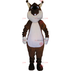Mascote esquilo marrom - Redbrokoly.com