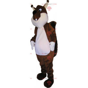 Mascote esquilo marrom - Redbrokoly.com