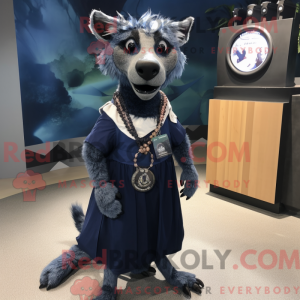 Navy Hyene-maskotdraktfigur...