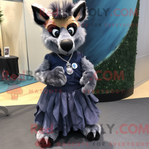 Navy Hyæne maskot kostume...