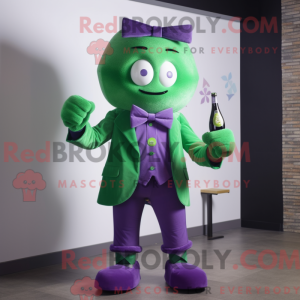 Purple Green Beer mascot...