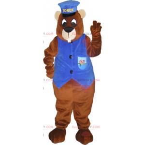 Esquilo mascote com sua roupa de controle - Redbrokoly.com