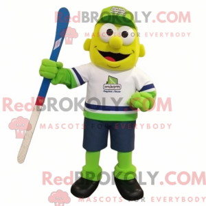 Limegrön ishockeypinne...