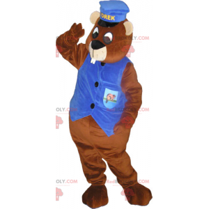 Esquilo mascote com sua roupa de controle - Redbrokoly.com