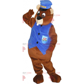 Egern maskot med sin controller outfit - Redbrokoly.com