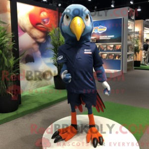 Marinepapegaai-mascottekost...