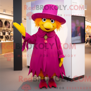 Magenta Canary maskot...