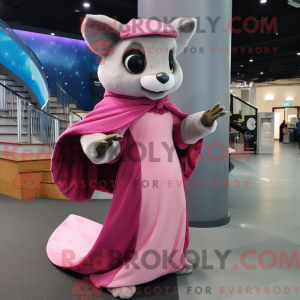 Pink Flying Squirrel maskot...