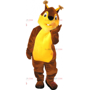 Mascotte d'écureuil bicolore - Redbrokoly.com