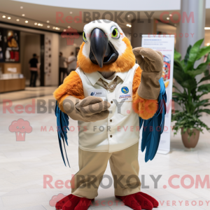 Tan Ara maskot kostume...
