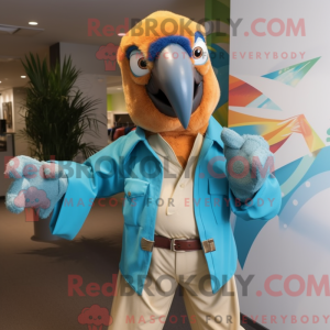 Tan Macaw-maskotdraktfigure...