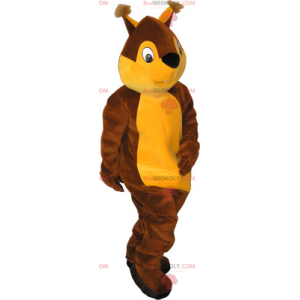 Mascotte d'écureuil bicolore - Redbrokoly.com