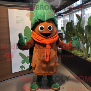 Rust Spinat maskot drakt...