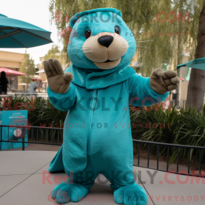 Costume mascotte de loutre...