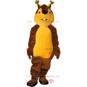 Mascotte tweekleurige eekhoorn - Redbrokoly.com