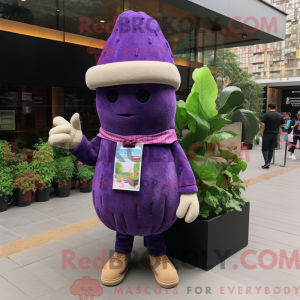 Lilla majroe maskot kostume...
