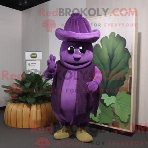 Mascotte de navet violet...