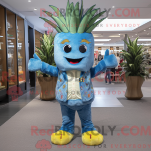 Sky Blue Pineapple mascot...