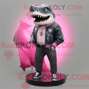 Rosa Megalodon Maskottchen...