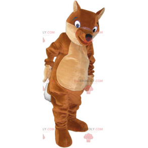 Mascote esquilo marrom - Redbrokoly.com