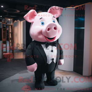 Pink Pig maskot kostume...