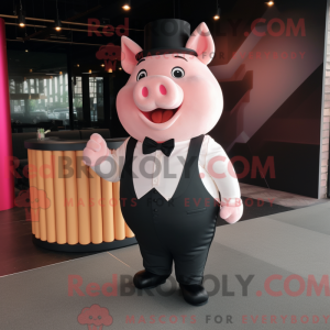Disfraz de mascota Pink Pig...