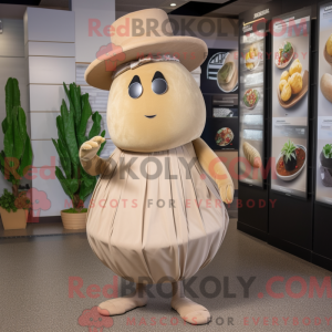 Tan Squash mascottekostuum...