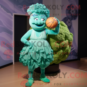 Turquoise Cabbage mascot...