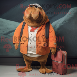 Rust Walrus maskot drakt...