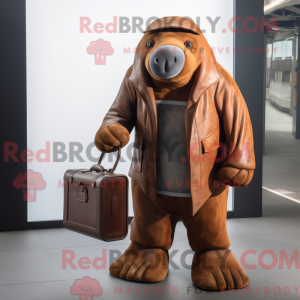 Rust Walrus mascottekostuum...