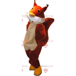 Rød ekorn maskot - Redbrokoly.com