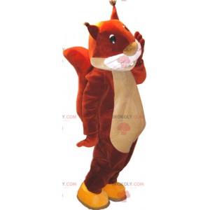Mascote esquilo vermelho - Redbrokoly.com