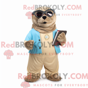 Tan Seal-maskotdraktfigur...