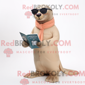 Tan Seal mascottekostuum...