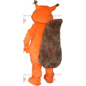 Rød og hvid egern maskot - Redbrokoly.com