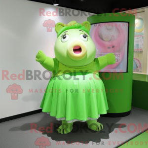 Maskottchenkostüm Grünes...