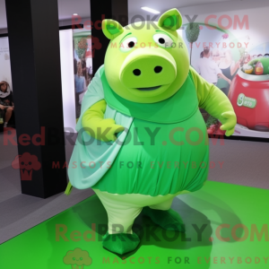 Maskottchenkostüm Grünes...
