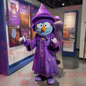 Purple Plate Spinner mascot...