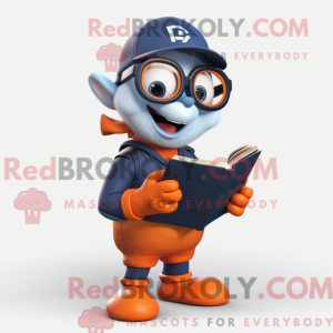 Navy Orange maskot kostume...