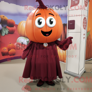 Maroon Pumpkin maskot...