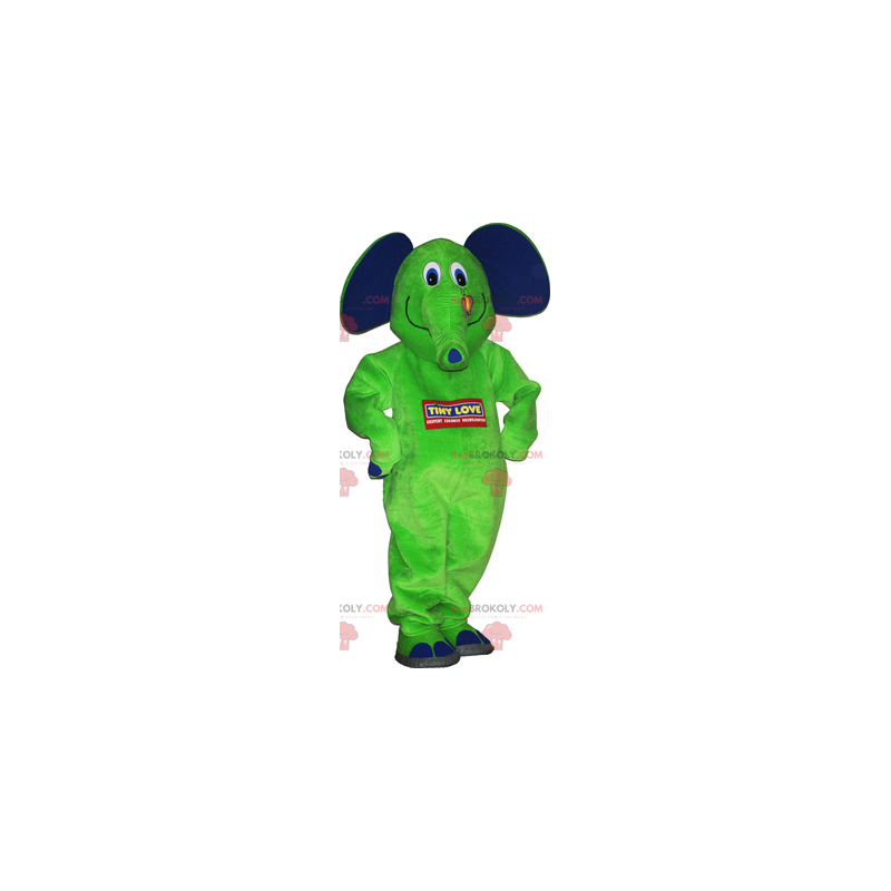 Mascote elefante com sua borboleta - Redbrokoly.com Mascote elefante com sua borboleta - Redbrokoly.com